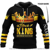 Black Pride Multicolor Black King Most Important Piece In The Game Personalized Unisex Hoodie