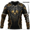Skull Gift New Yellow Eyes Skull Lava Personalized Unisex Hoodie HG