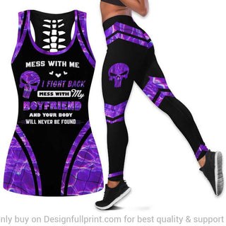 Mess With My Boyfriend And Your Body Will Never Be Found Tank Top And Leggings Set HG
