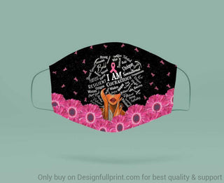 Mother Day Gift Black Pride Gift For Mom Black Girl Breast Cancer Mom Cloth Mask 3-pack HG