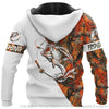 Fishing Gifts Personalized White Orange Fishing Unisex Hoodie