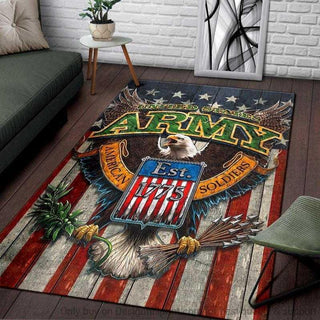 Gift For Army Eagle Army Rug  LN
