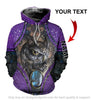 Owl Purple Personalized Unisex Hoodie