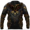 Skull Gift Yellow Eyes Skull Lava New Pattern Personalized Unisex Hoodie HG