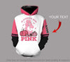 Personalized Pink Ribbon Hoodie Breast Cancer Bear US Unisex Hoodie