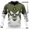 Gift For Army Personalized Army White Unisex Size Hoodie