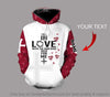 I Fell In Love With The Man Who Died For Me Personalized US Unisex Hoodie Memorial Gifts