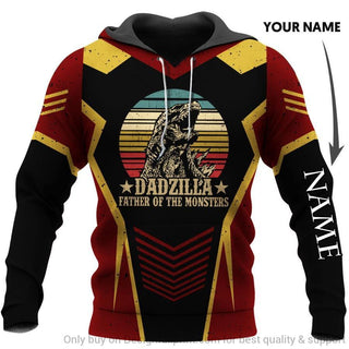 Gift For Dad Dadzilla Father Of The Monsters Personalized Unisex Hoodie