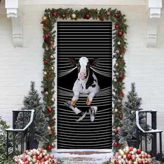 Daisy Cow Farmer Door Cover HG Gift For Farmer