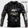 Skull Gift Eyes Screaming Personalized 3D Skull Hoodie Skull Clothing