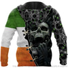 Skull Gift Irish Shop Irish Green Eyes Screaming Skull Personalized Unisex Hoodie