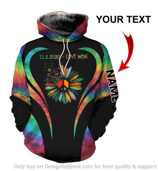 Love Won Personalized Unisex Hoodie