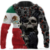 Skull Gift Mexican Red Eyes Screaming Skull Personalized Unisex Hoodie