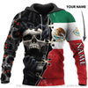 Skull Gift Mexican Red Eyes Screaming Skull Personalized Unisex Hoodie