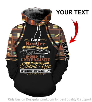 Im A Reader Personalized Unisex Hoodie