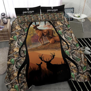 Gift For Hunting Lover New Deer Hunting Bedding Set