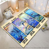 Blue Dolphin In The Ocean Rectangular Rug LN