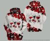 Gift For Hippie Wine With Pot Leaf Unisex Hoodie LH
