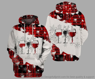 Gift For Hippie Wine Glasses Unisex Hoodie LH