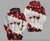 Gift For Hippie Wine Glasses Unisex Hoodie LH