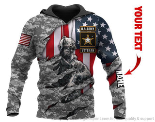 Gift For Veteran Lover Gift For Army I Aint Perfect Army Veteran Personalized Unisex Hoodie LH