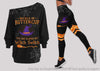 Halloween You Just Flipped My Witch Switch Types Of Witchcraft Witch Off Shoulder Long Sleeve Top and Leggings Set