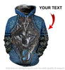 Gift For Wolf Lover Wolf Glitter Jade Personalized Unisex Hoodie