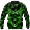 Skull Gift Gift For Hippie Green Skull Sweater Hoodie Mens Skull Hoodies Unisex Hoodie LH Pot Leaf Hoodie