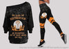 The Black Hat Sisterhood An Enchanting Fly By Night Group Off Shoulder Long Sleeves Top and Leggings Set