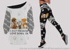 I Just Freaking Love Dogs Off Shoulder Long Sleeves Top and Leggings Set Gifts For Dog Lovers