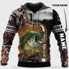 Fishing Gifts Personalized Bass Fishing Unisex Hoodie