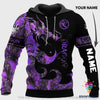 Gift For Dragon Lover Sweat À Capuche Unisexe Personnalisé Dragon Noir Et Violet