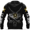 Skull Gift Gift For Army Army Skull Eagle Personalized Unisex Hoodie HG
