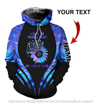 Gift For Mom Gift For Dog Mom I Wish The Rainbow Bridge Had Visiting Hours Personalized Unisex Hoodie