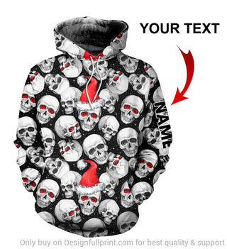 Skull Gift Skull Christmas Personalized Unisex Hoodie