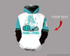 Ovarian Cancer Care And Cure Bear Personalized Unisex US Size Hoodie