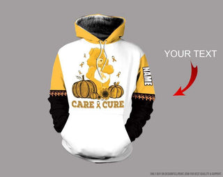 Bone Cancer Care And Cure Bear Personalized US Unisex Hoodie