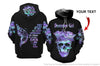 Skull Gift Gift For Butterfly Lover Skull December Girl Butterfly Personalized Unisex Hoodie