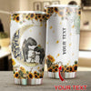 Gift For Mom Dinosaur I Love You To The Moon And Back Tumbler LH