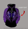 Gift For Butterfly Lover Butterfly Gifts Purple Butterfly Personalized Unisex Hoodie Memorial Gifts
