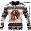 Gift For Horse Lover Personalized Running Horse Dream Catcher Unisex Hoodie