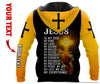 Gift For Christian Personalized Jesus Because Of Him Heaven Knows My Name US Unisex Hoodie HG