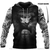 Gift For Christian Personalized Jesus Christ Cross With Angel Wings US Unisex Hoodie
