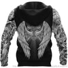 Gift For Christian Personalized Jesus Christ Cross With Angel Wings US Unisex Hoodie