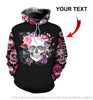 Skull Gift Personalized Floral Mexican Skulls Unisex Hoodie