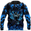 Skull Gift Personalized Blue Eyes Screaming Skull Unisex Hoodie 3d Skull Hoodies 3d Skull Print Pocket Hoodie