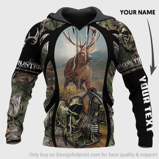 Gift For Hunting Lover Personalized Gifts For Hunters Bow Deer Hunting Unisex Hoodie LN Hunting Sweatshirt Bow Hunter Hoodie