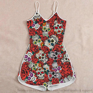 Skull Gift Skull Rompers Sexy Rompers Rompers For Women LH