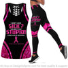 I Dont Look Sick Breast Cancer Awareness Pink Tank Top And Leggings Set