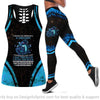 Gift For Dragon Lover 5 Signs Im Probably A Dragon Blue Tank Top And Leggings Set